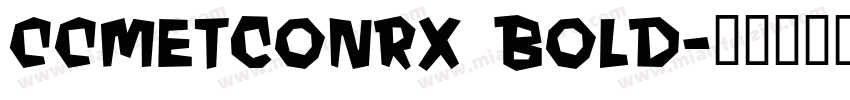 CCMetconRx Bold字体转换